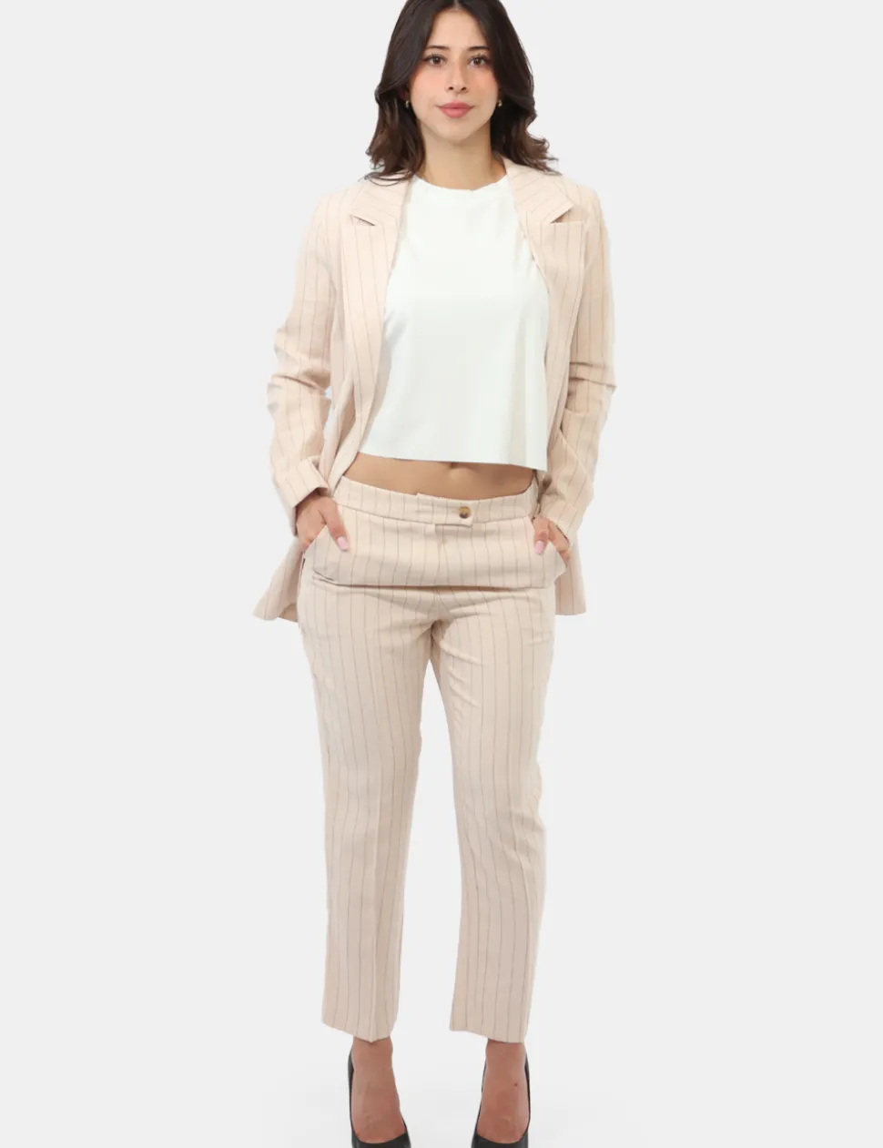 Pantalone Materica Beige
