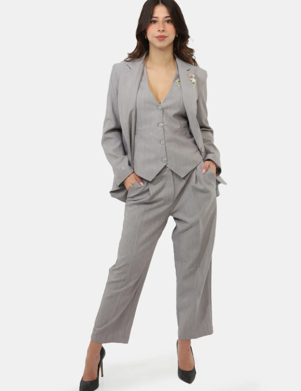 Pantalone Rue De Clerie Grigio