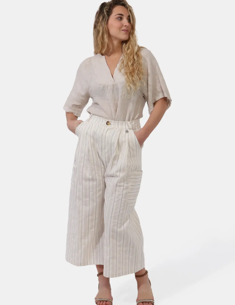 Pantaloni Berna Beige