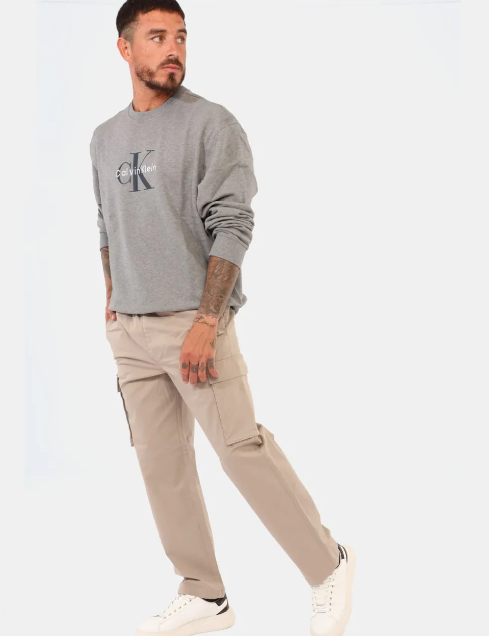 Pantaloni Calvin Klein Grigio