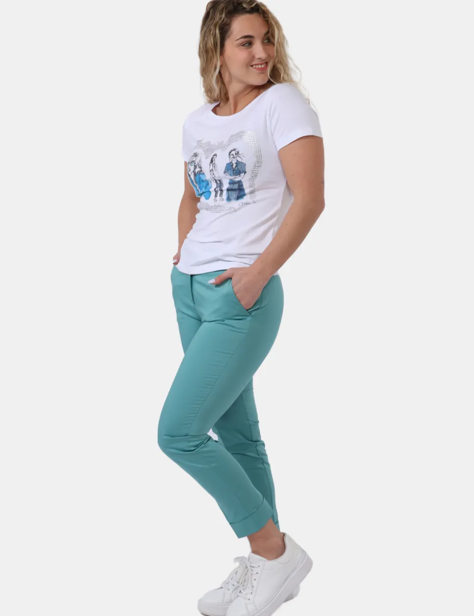 Pantaloni Caractere Verde