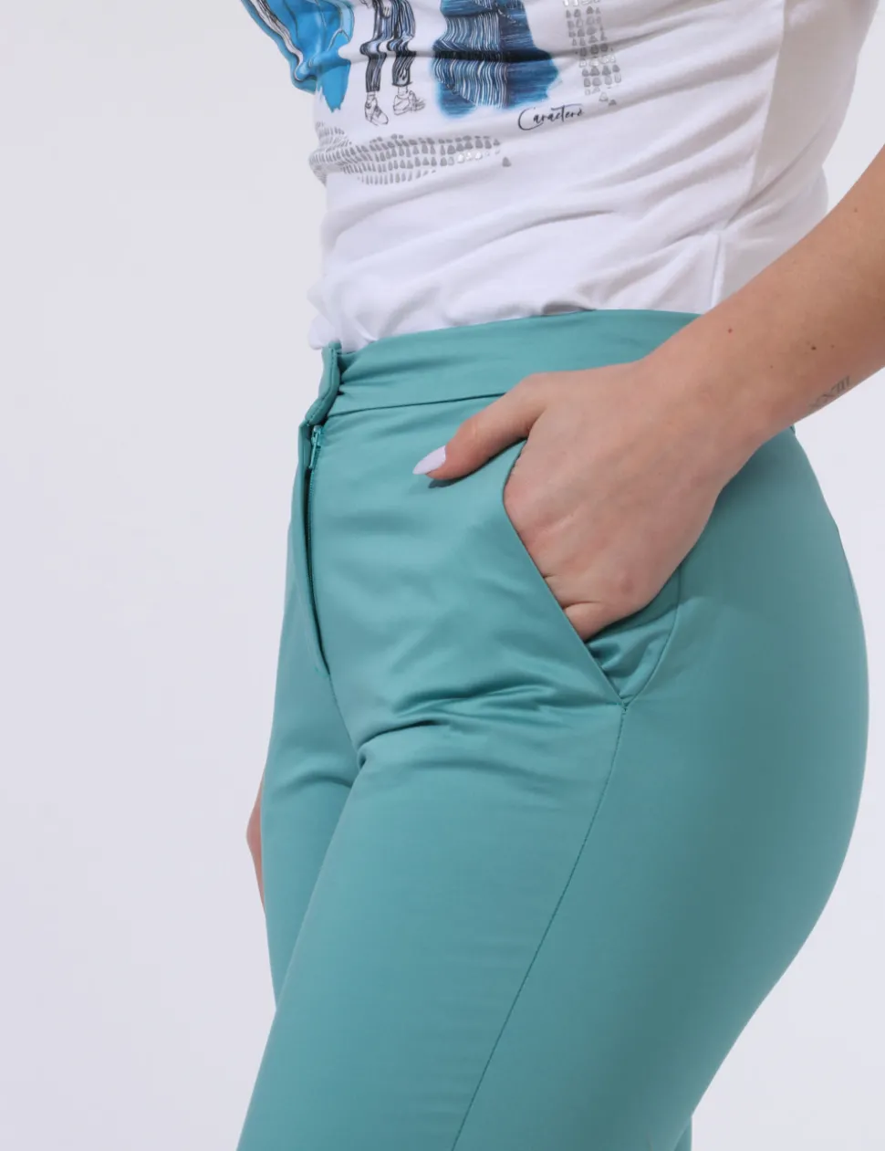 Pantaloni Caractere Verde