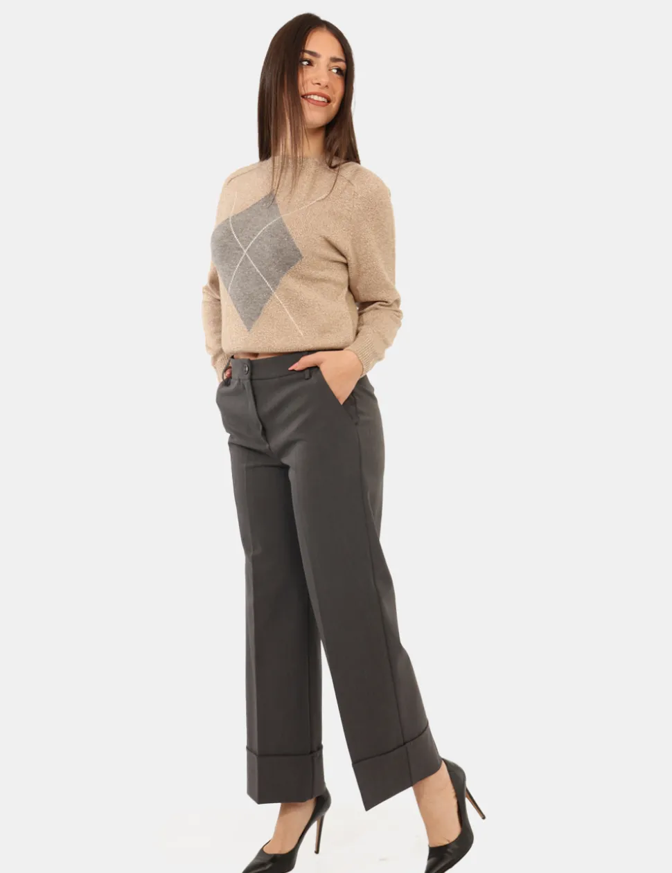Pantaloni Emme Marella Grigio