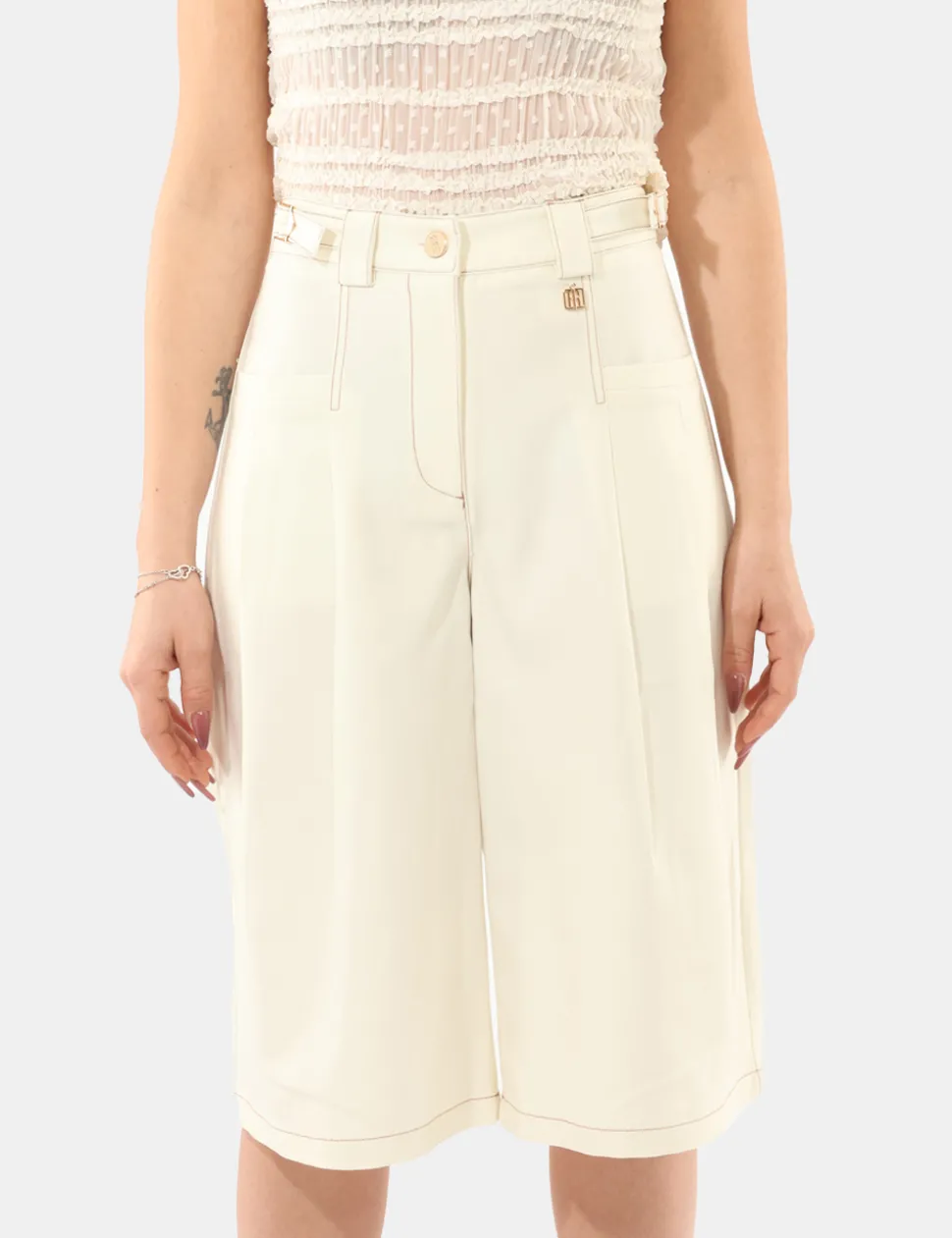 Pantaloni Fracomina Panna taglia S