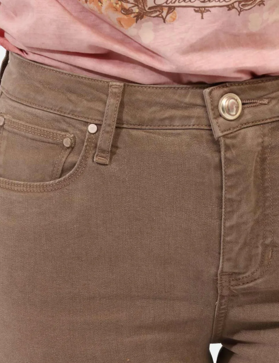 Pantaloni Guess Marrone
