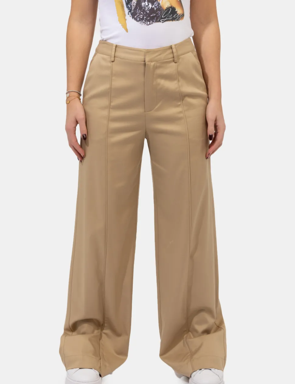 Pantaloni Guess Marrone