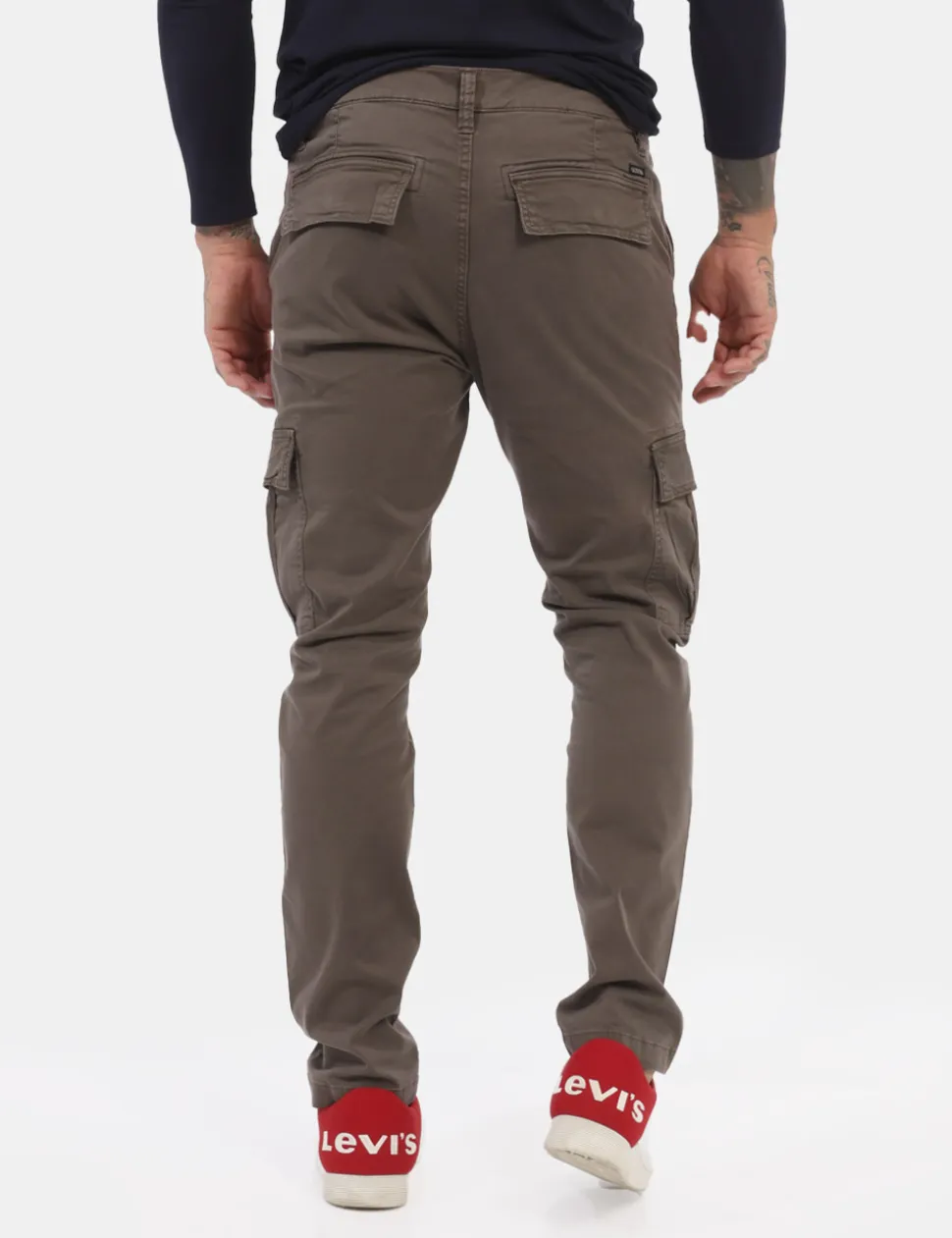 Pantaloni GUESS Marrone