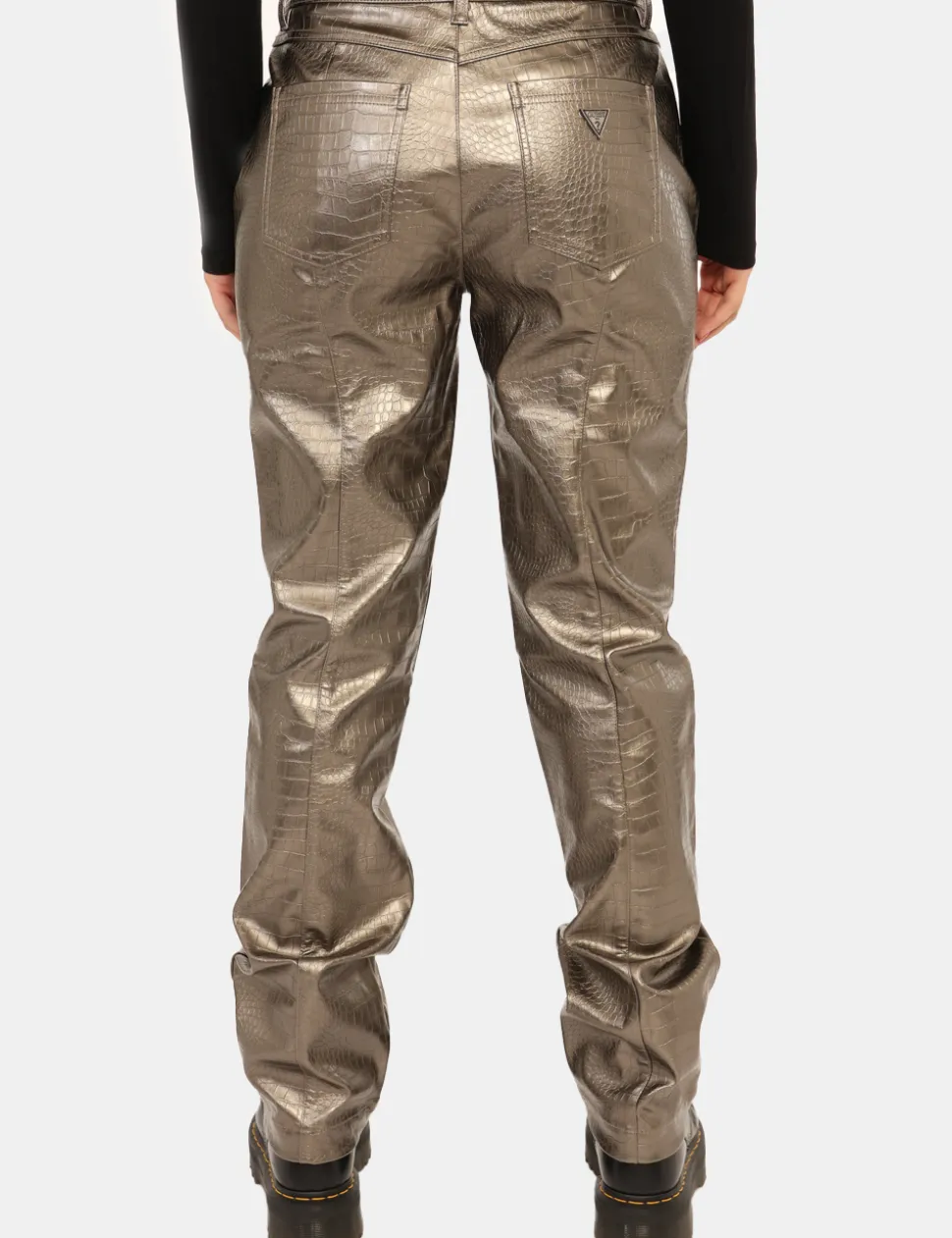 Pantaloni Guess Oro