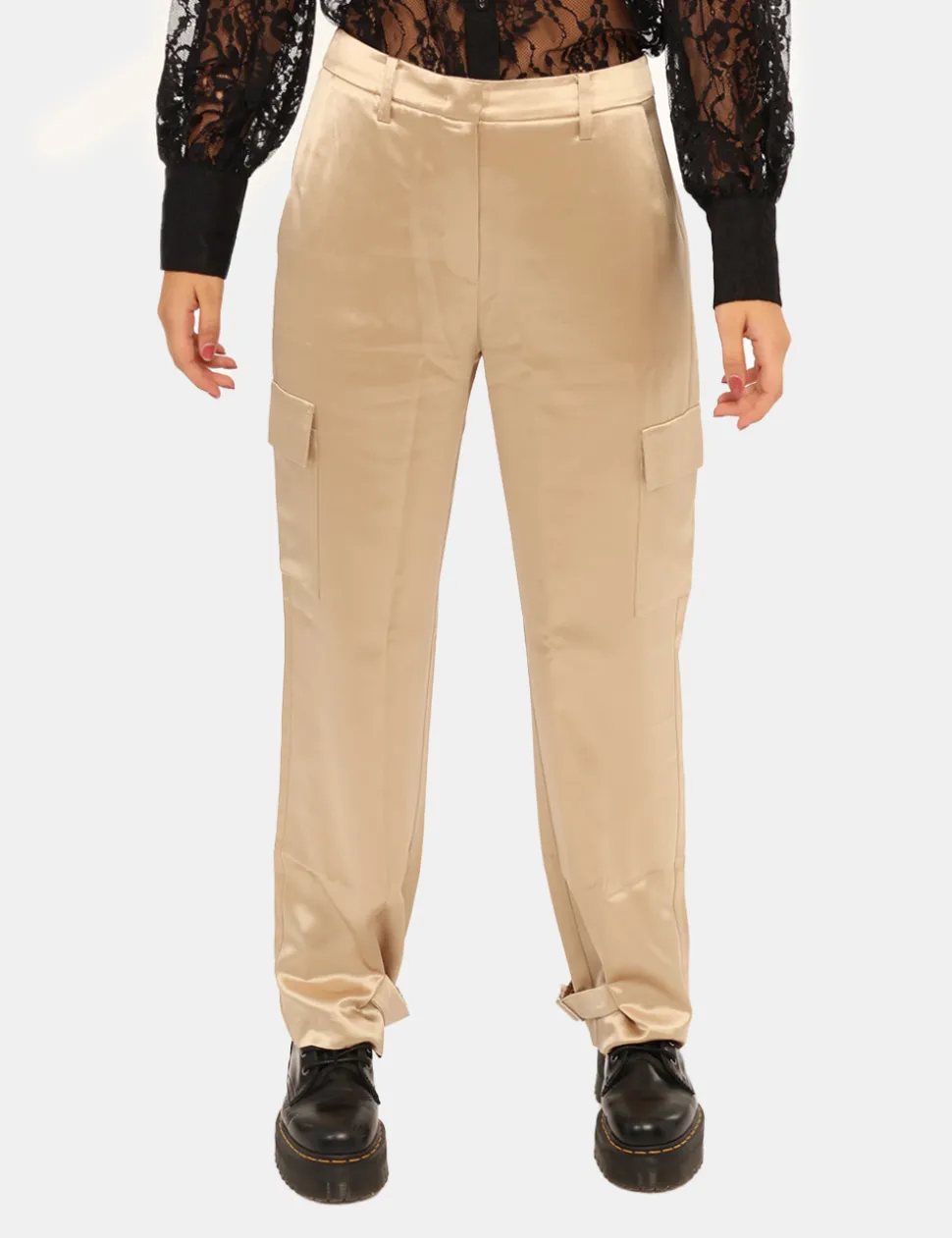 Pantaloni Guess Oro