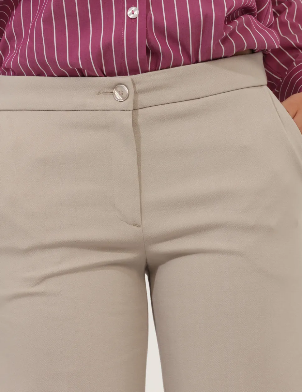 Pantaloni Materica Beige