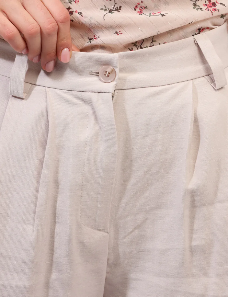 Pantaloni Materica Beige