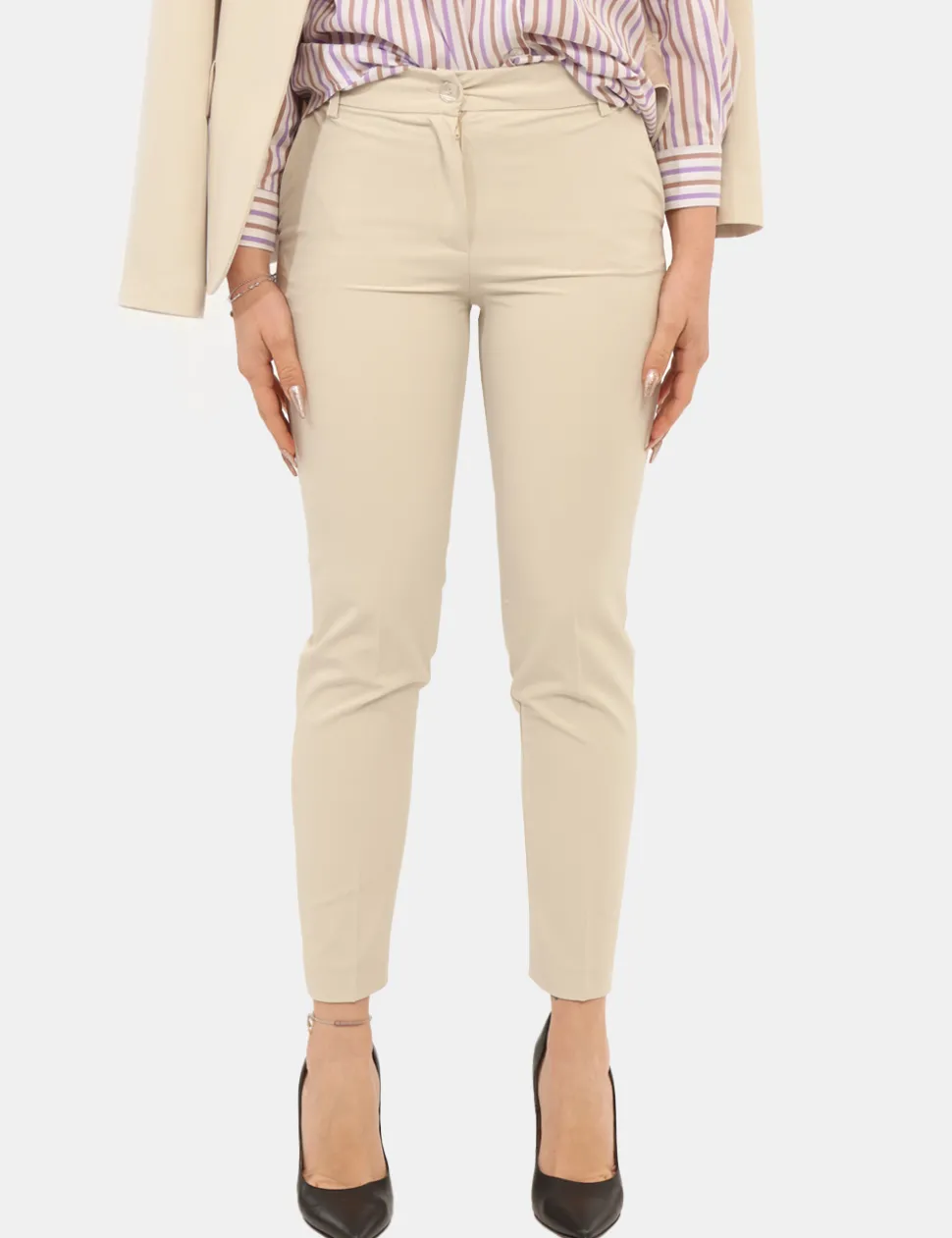 Pantaloni Materica Beige