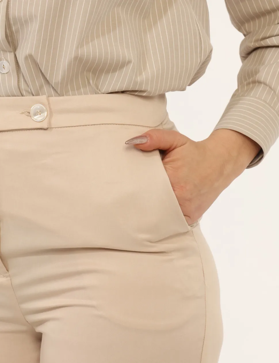 Pantaloni Materica Beige