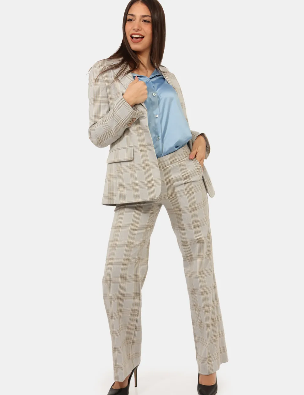 Pantaloni Materica Grigio