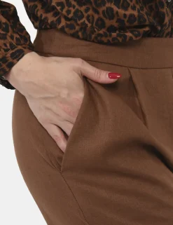 Pantaloni Rue De Clerie Marrone
