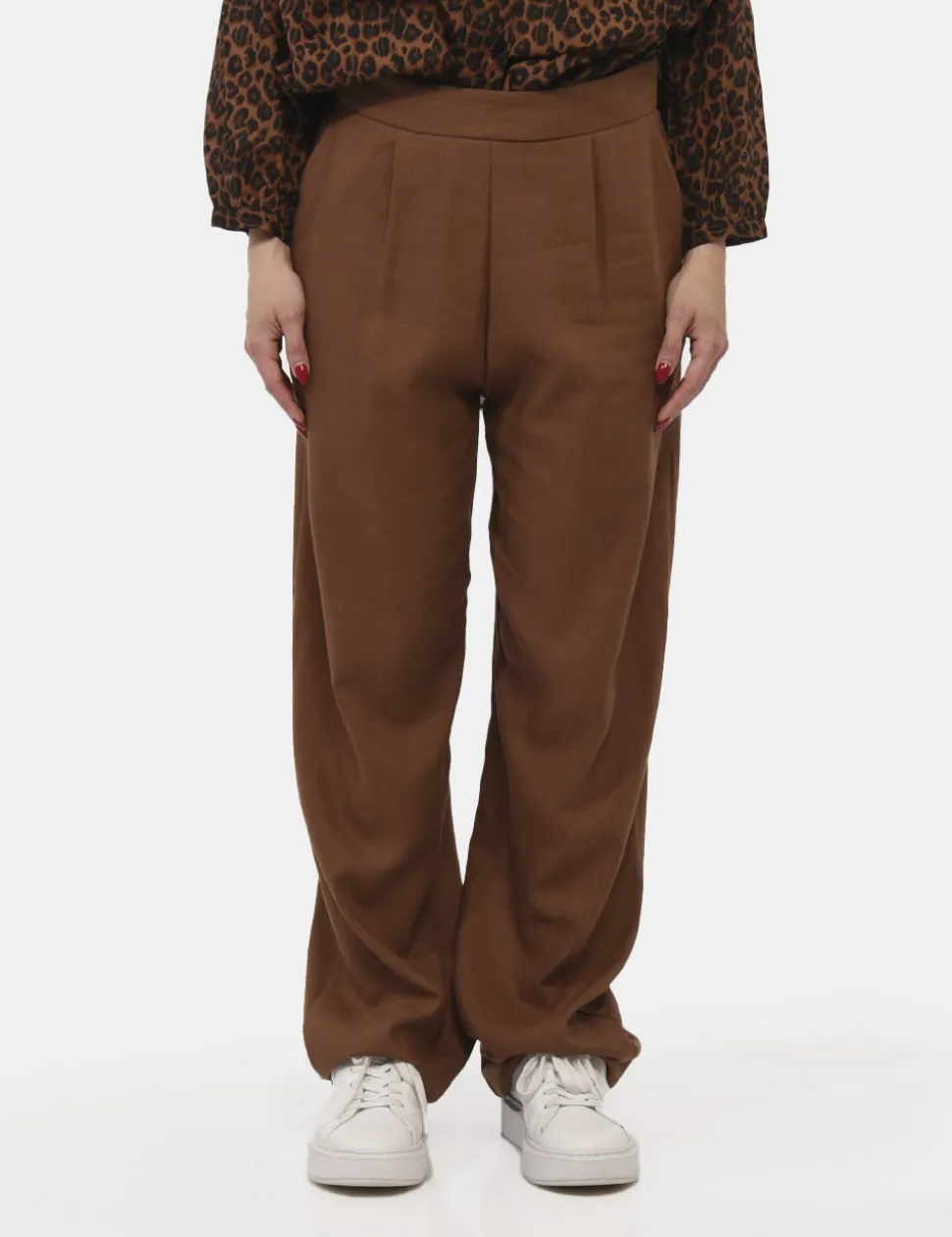 Pantaloni Rue De Clerie Marrone