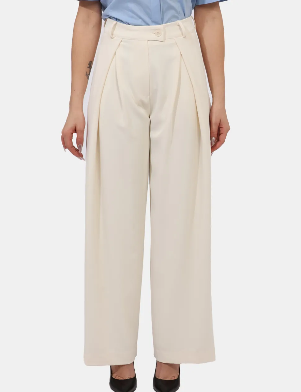 Pantaloni Rue De Clerie Panna