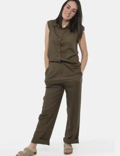 Pantaloni Rue De Clerie Verde