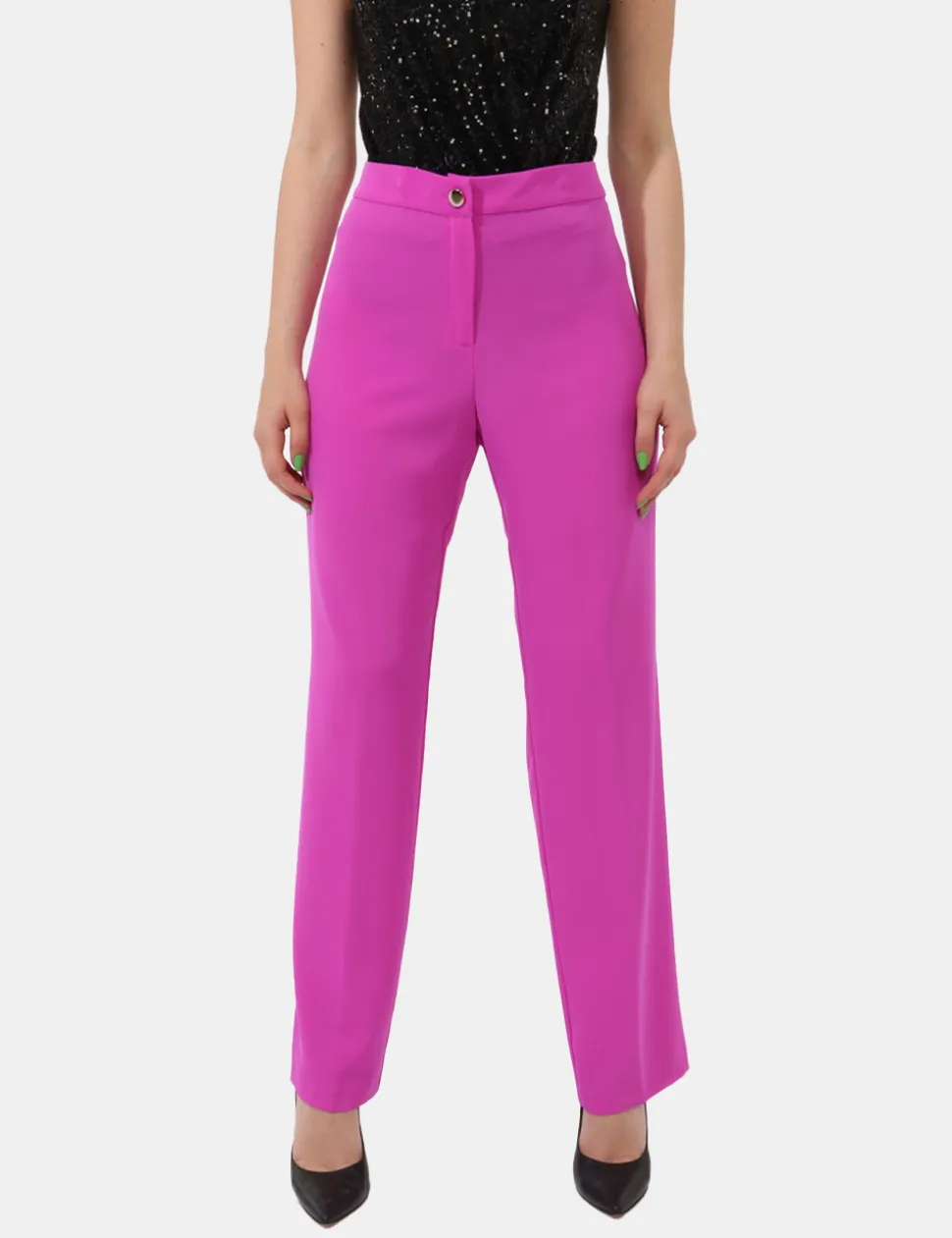 Pantaloni Sandro Ferrone Fucsia