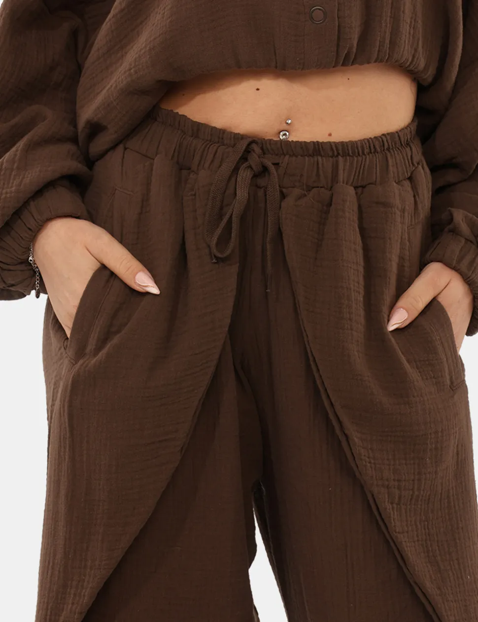 Pantaloni Via Delle Rose Marroni