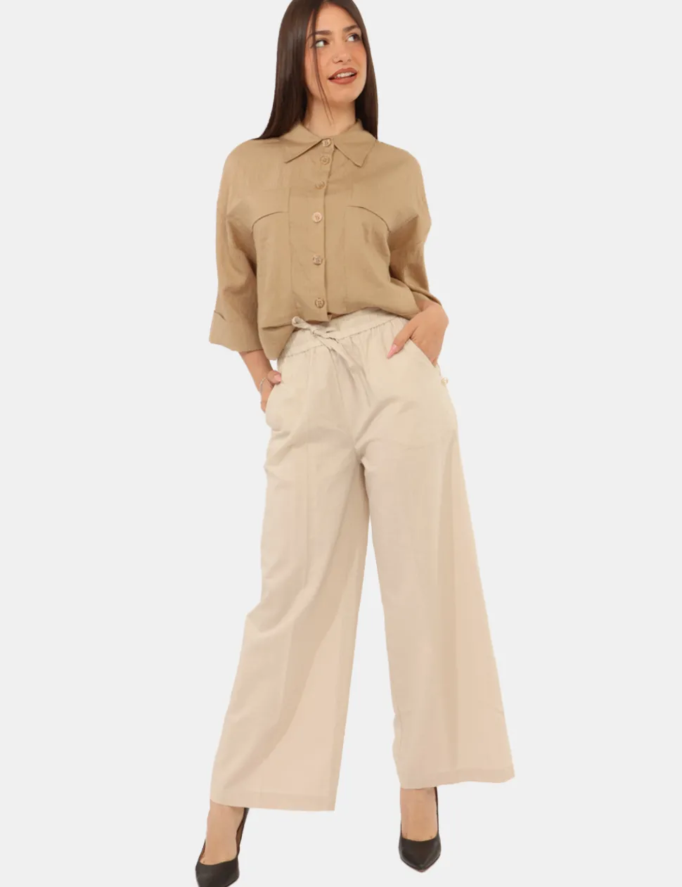 Pantaloni Yes Zee Beige