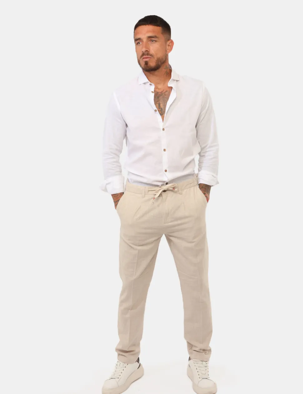 Pantaloni Yes Zee Beige