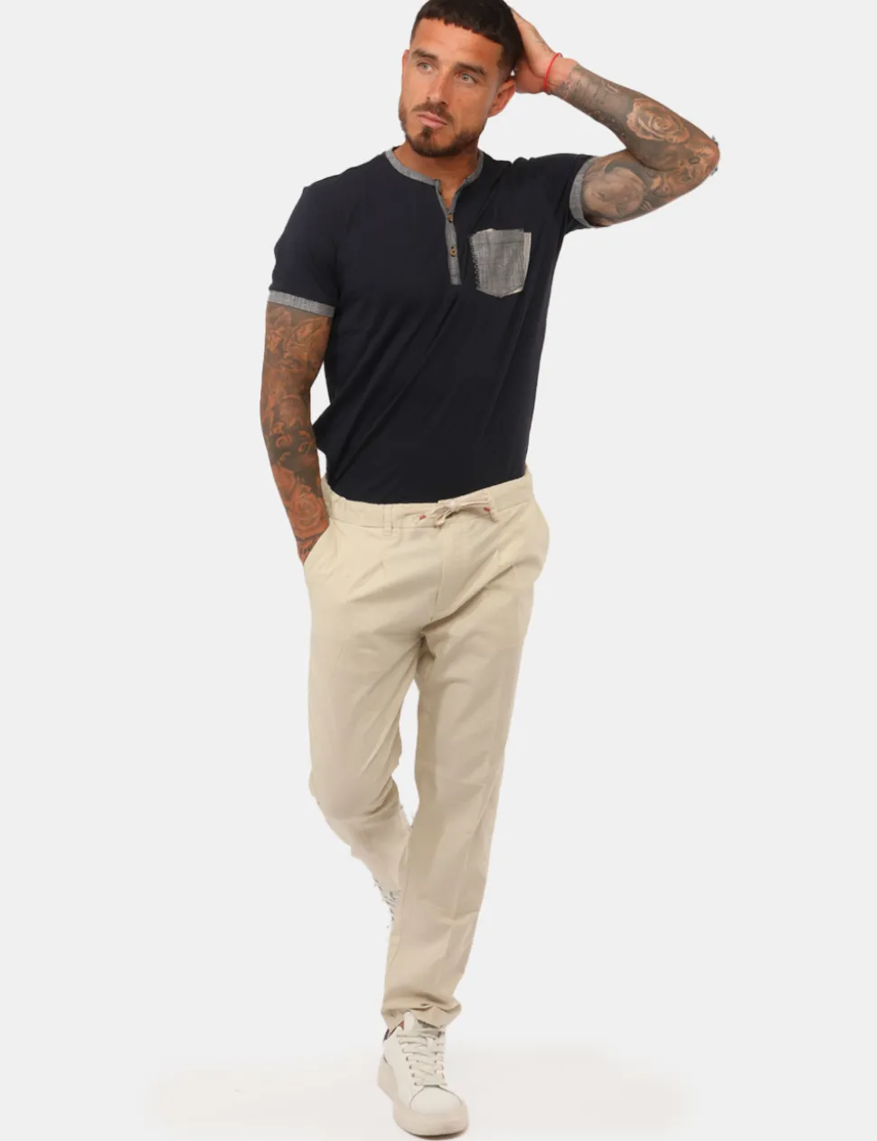 Pantaloni Yes Zee Beige