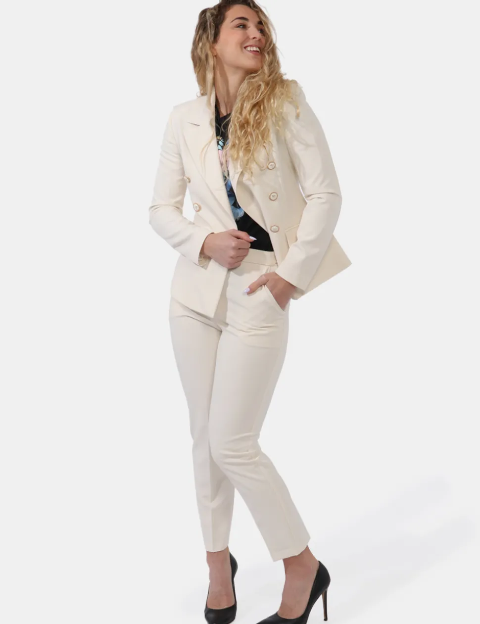 Pantaloni Yes Zee Bianco