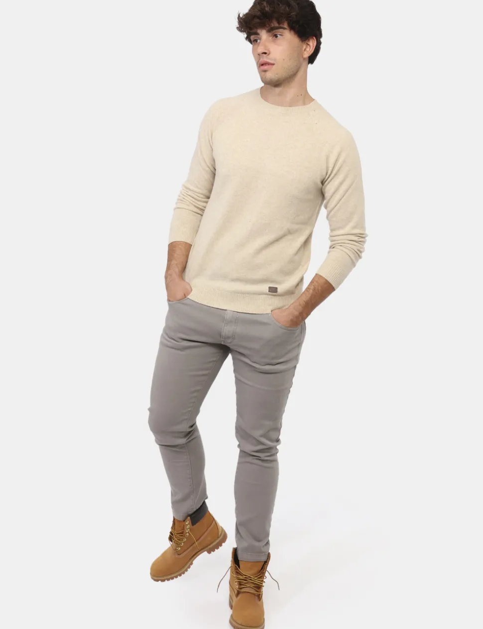 Pantaloni Yes Zee Grigio