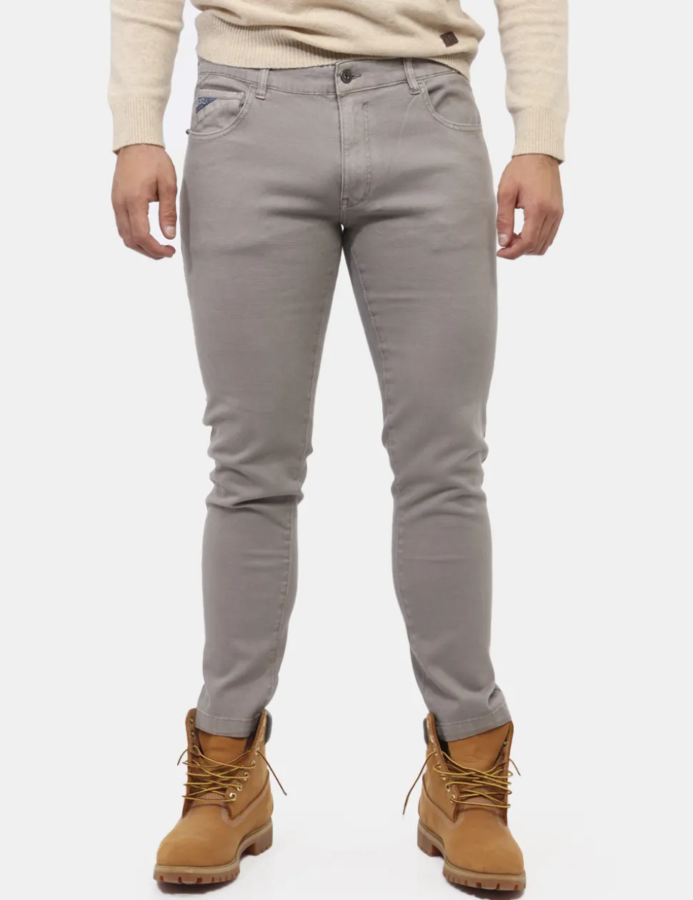 Pantaloni Yes Zee Grigio