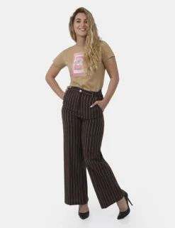 Pantaloni Yes Zee Marrone