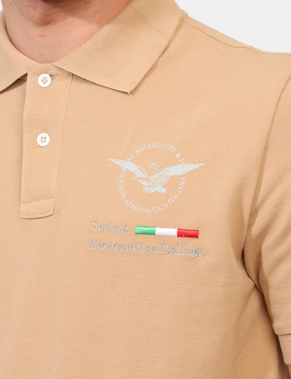 Polo Aeronautica Italiana Beige