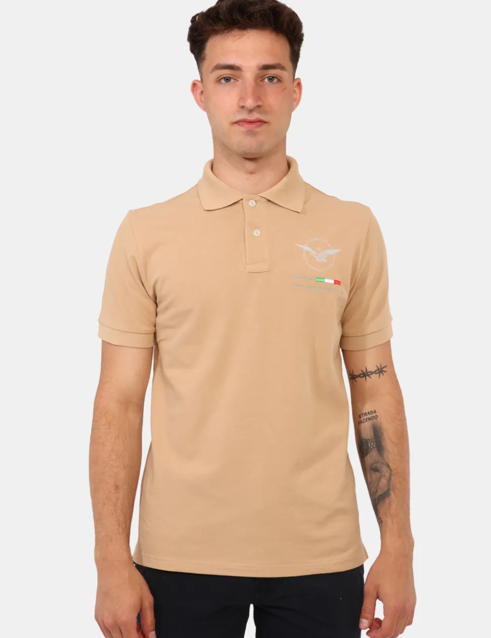 Polo Aeronautica Italiana Beige