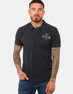 Polo Aeronautica Italiana Blu