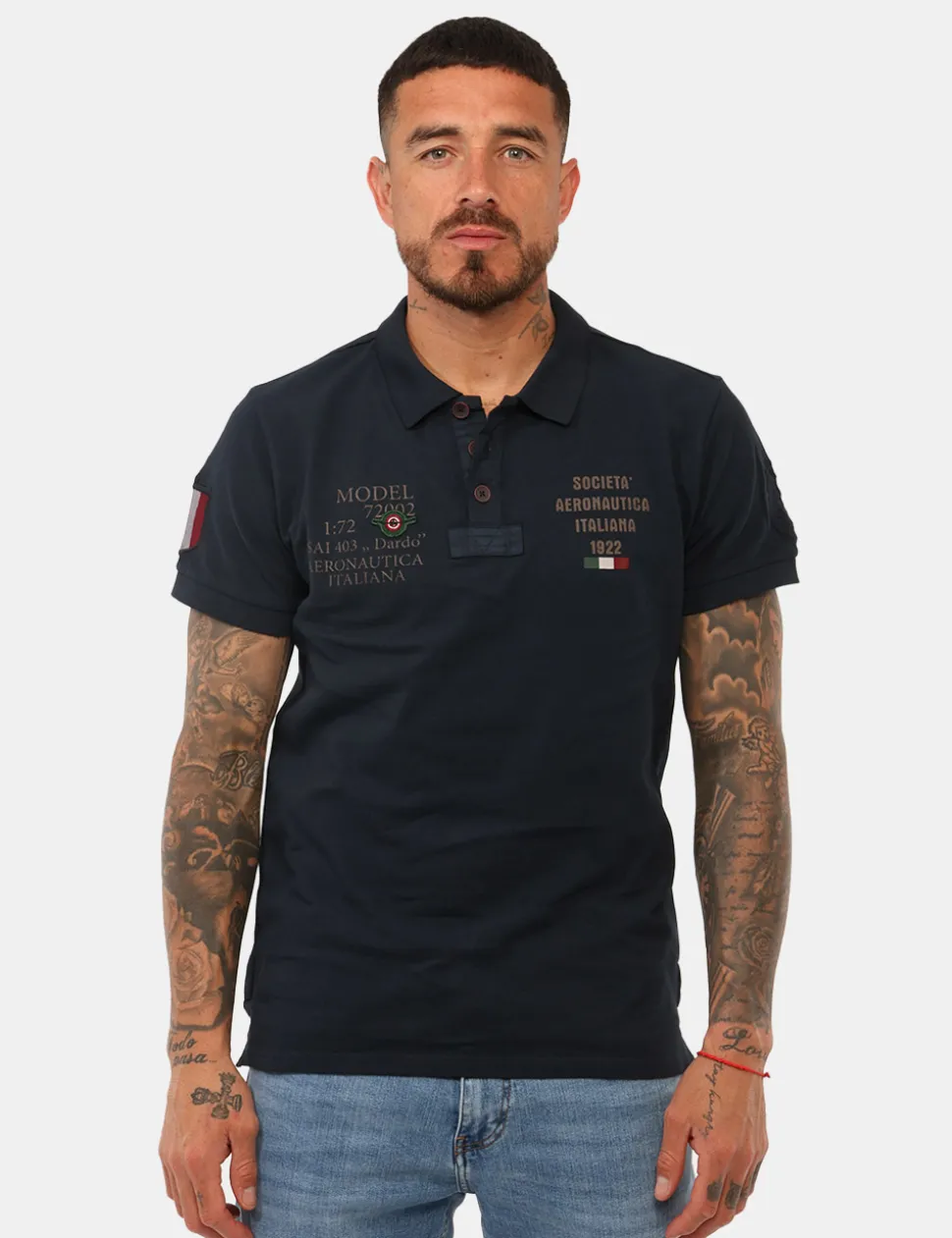 Polo Aeronautica Italiana Blu
