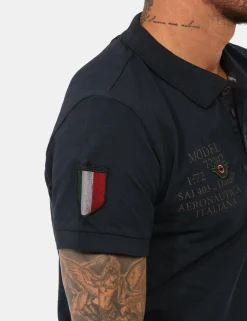 Polo Aeronautica Italiana Blu