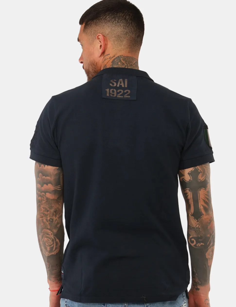 Polo Aeronautica Italiana Blu