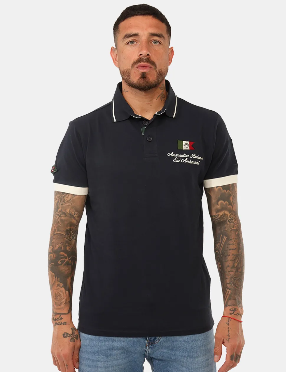 Polo Aeronautica Italiana Blu