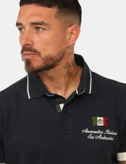 Polo Aeronautica Italiana Blu