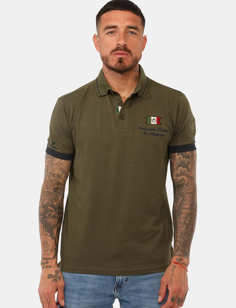 Polo Aeronautica Italiana Verde militare