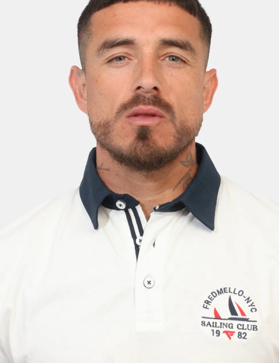 Polo Fred Mello Bianca