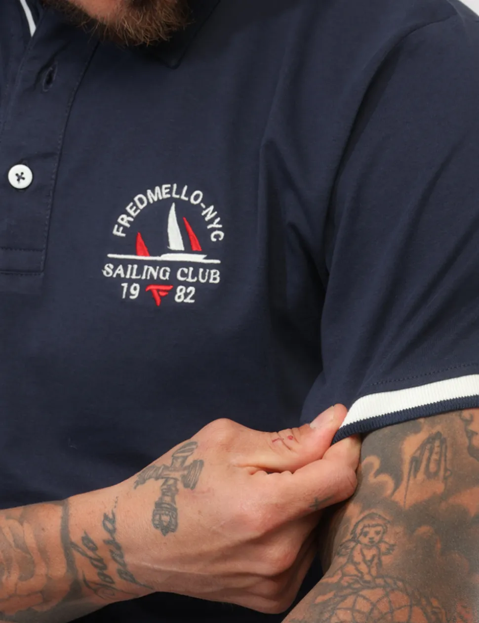 Polo Fred Mello Blu