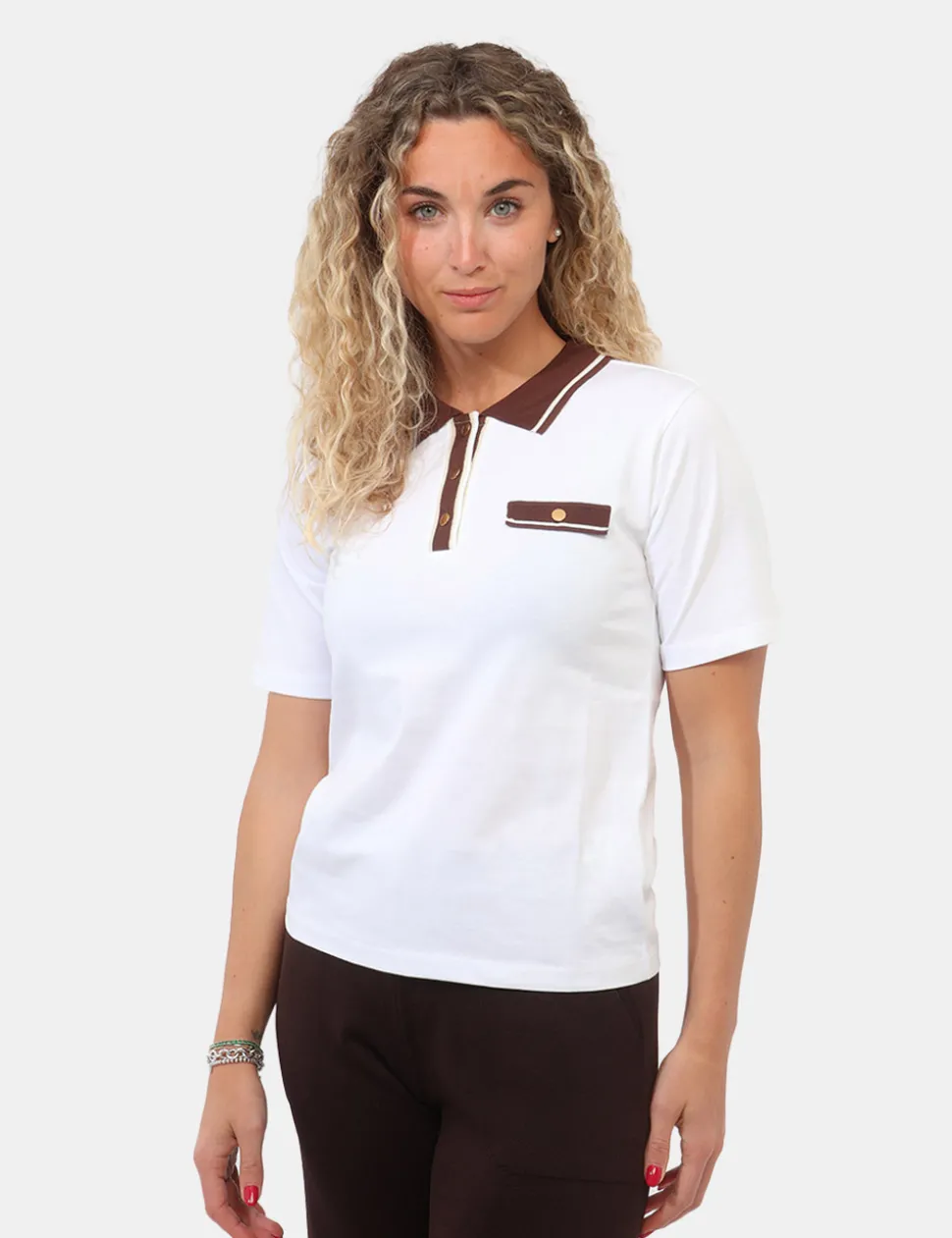 Polo Materica Bianca