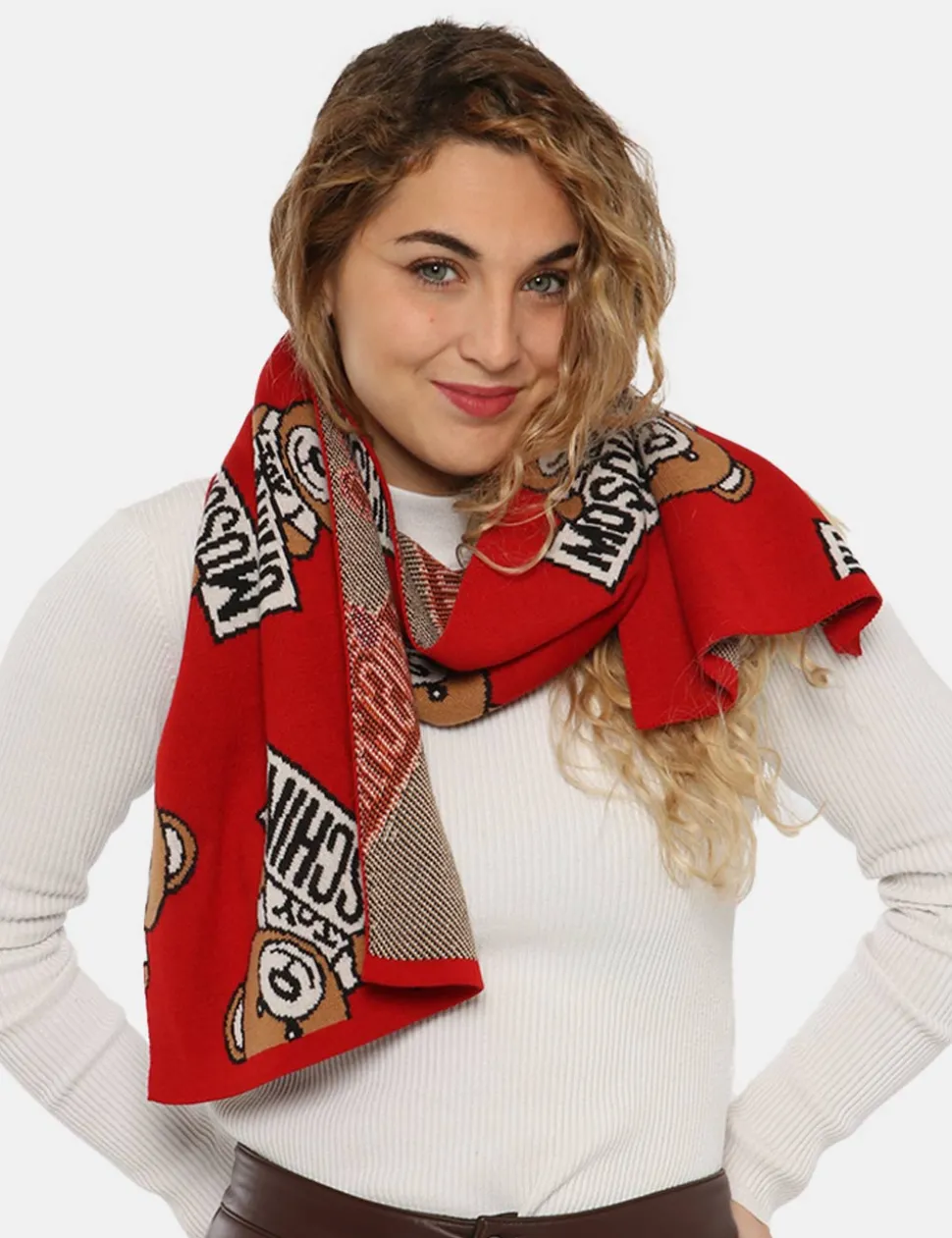 Sciarpa Moschino rosso