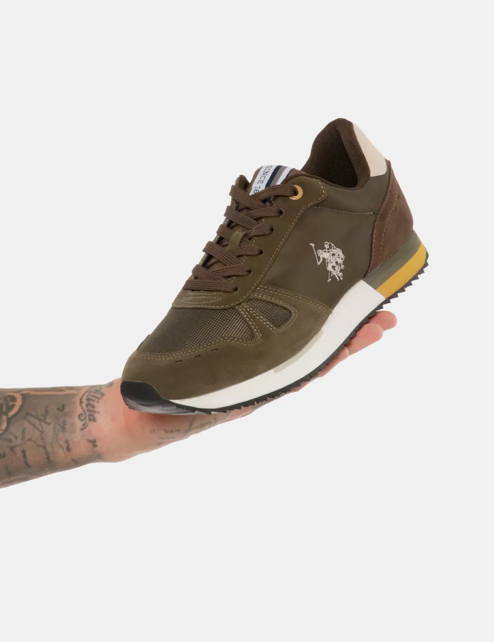 Sneakers U.S. POLO ASSN. Colourblock con inserti in nylon
