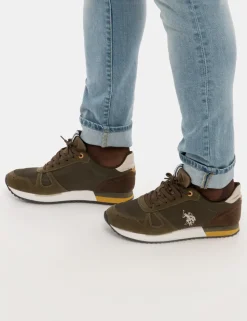 Sneakers U.S. POLO ASSN. Colourblock con inserti in nylon