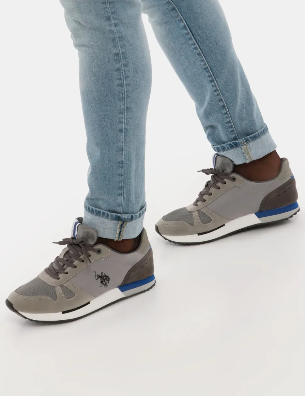 Sneakers U.S. POLO ASSN. Colourblock con inserti in nylon