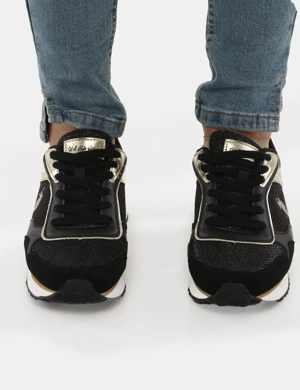 Sneakers U.S. Polo Assn con inserti in lurex