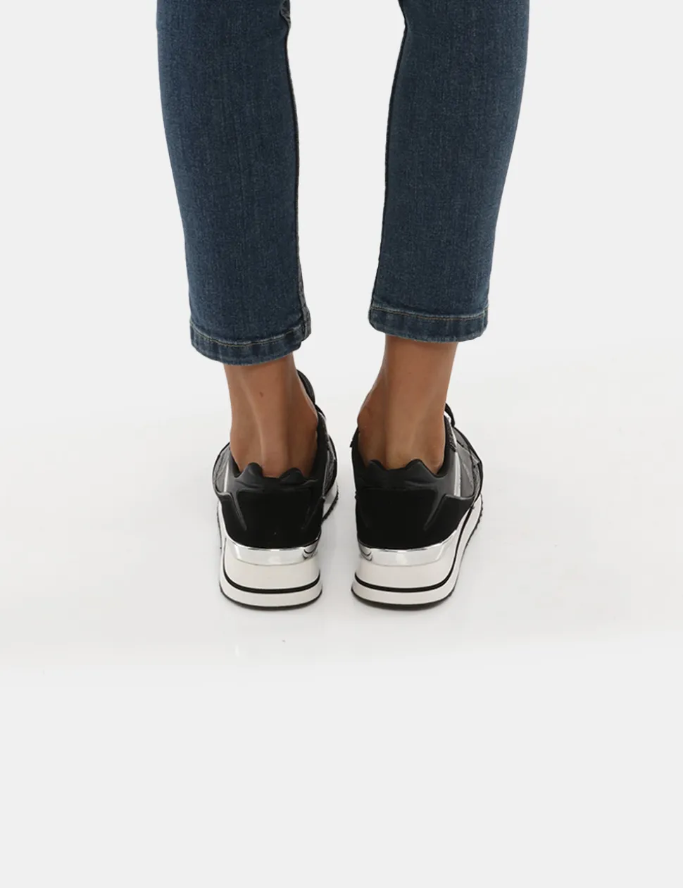 Sneakers U.S. Polo Assn con inserti argento