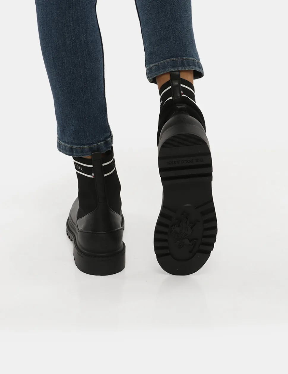 Stivaletto U.S. Polo Assn chelsea in tessuto